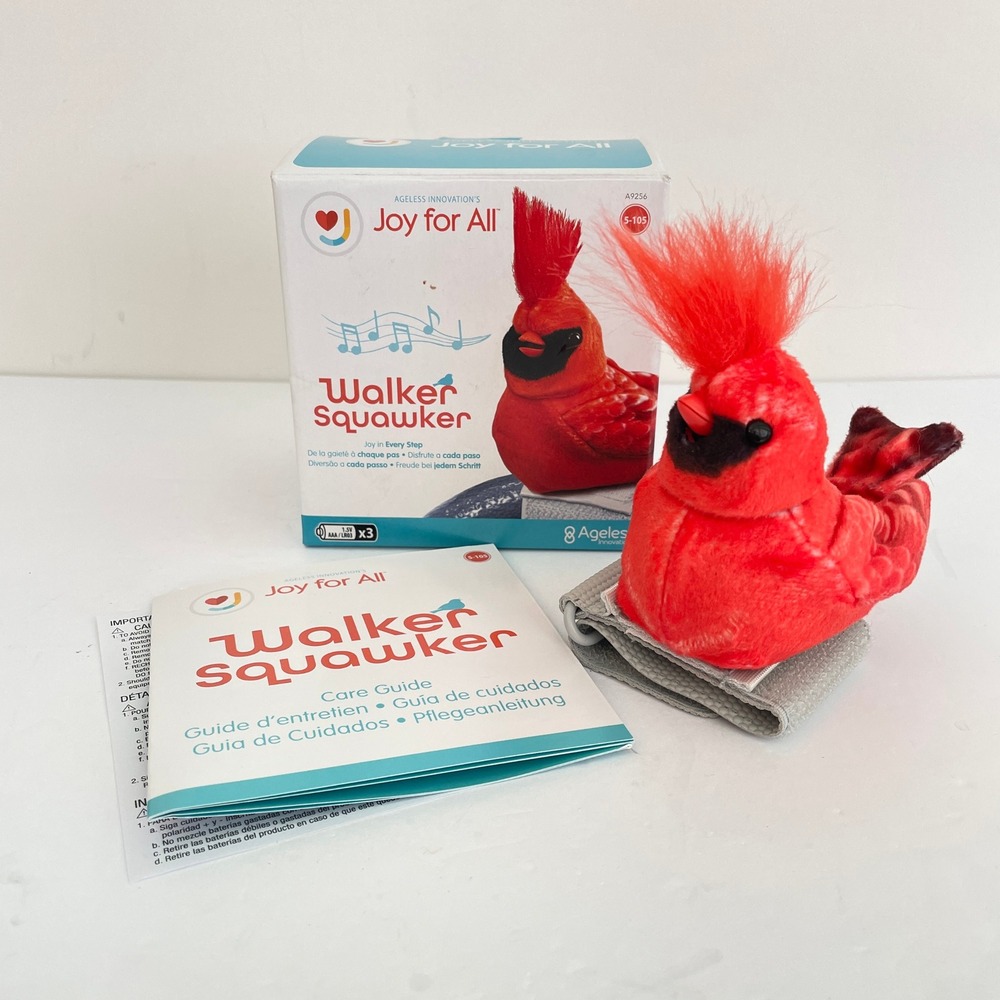 Ageless‎ Innovation Joy For All Walker Squawker Cardinal Interactive Bird A9256
